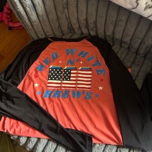 Red White and Brews LS Shirt